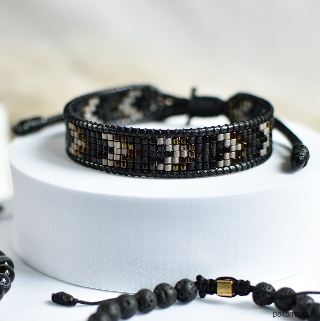 biżuteria męska Męska tkana bransoleta 1