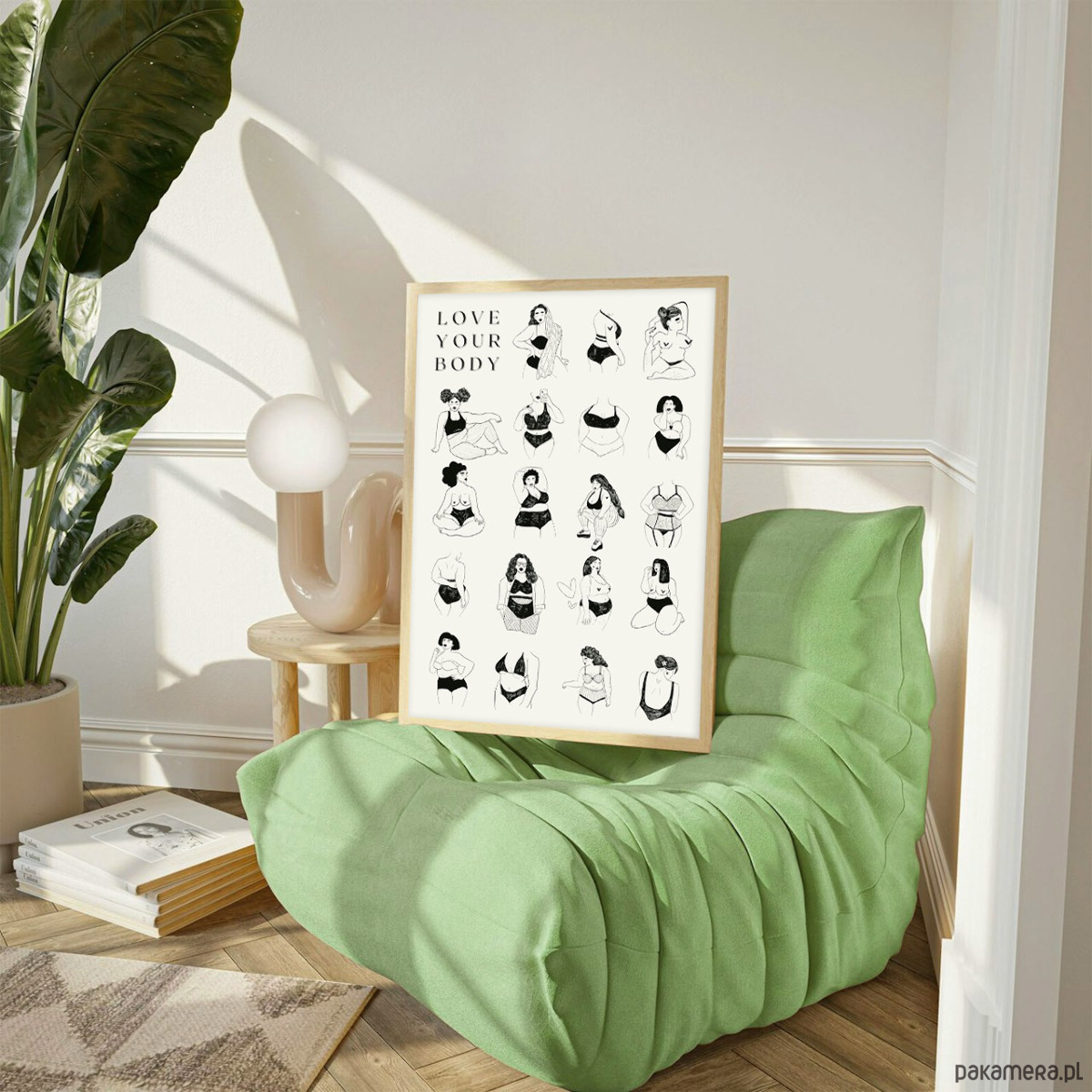 plakaty Plakat Czarno-białe piękno kobiecego ciała 1