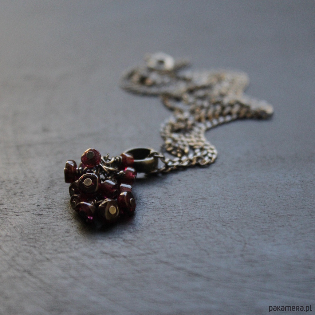 srebrne naszyjniki Naszyjnik Grana grona 2