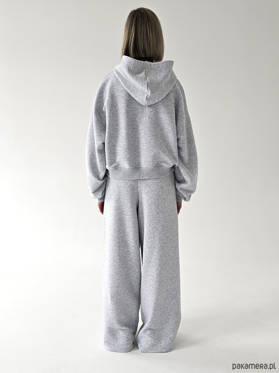 komplety damskie Komplet oversized kangurka i szerokie spodnie wide leg 4
