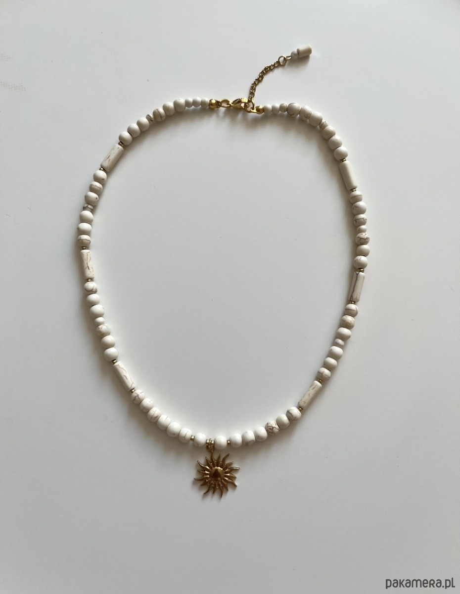 naszyjniki - inne Naszyjnik Sun z zawieszką w kształcie słońca 3