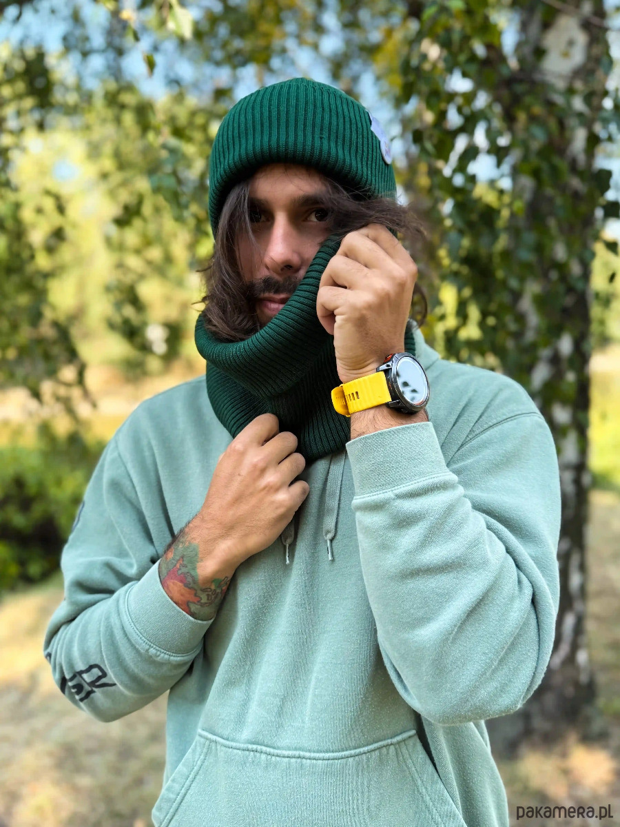 czapki damskie Męska czapka beanie z bawełny logo kolorowe Zielony 2