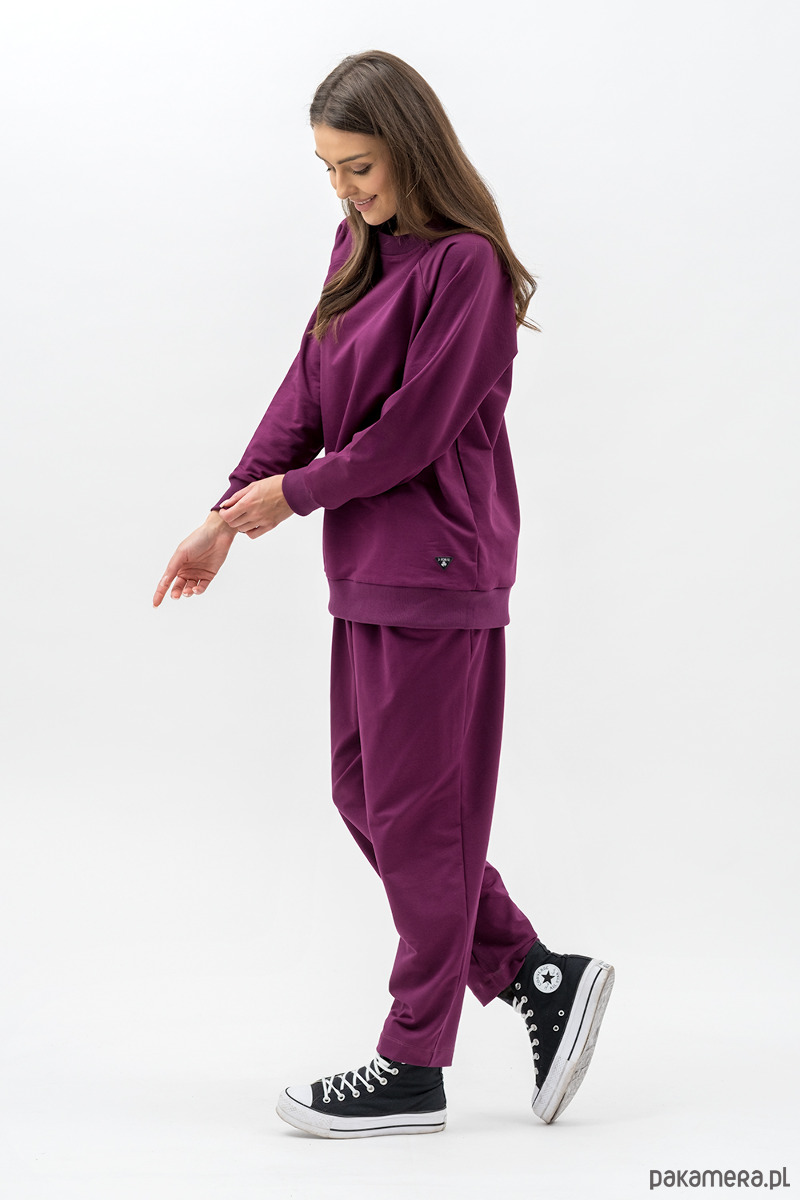 ubrania różne Komplet dresowy damski "ADALET" bakłażan 1