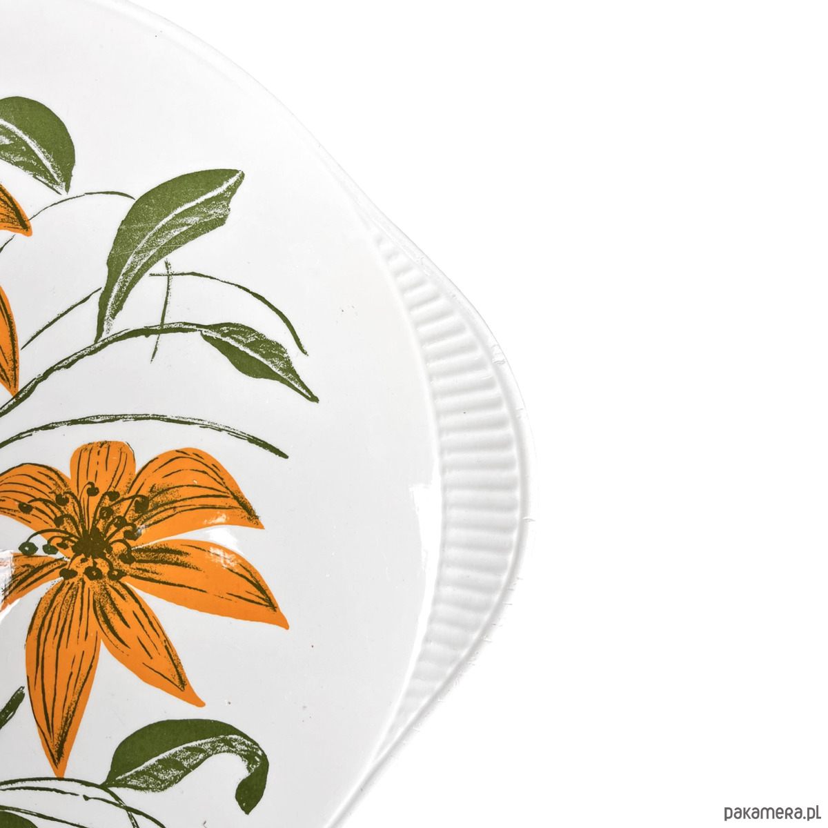 patery i talerze Patera Edelkeramik Grünstadt motyw kwiatowy Niemcy lata 60. Mid Century Modern 4