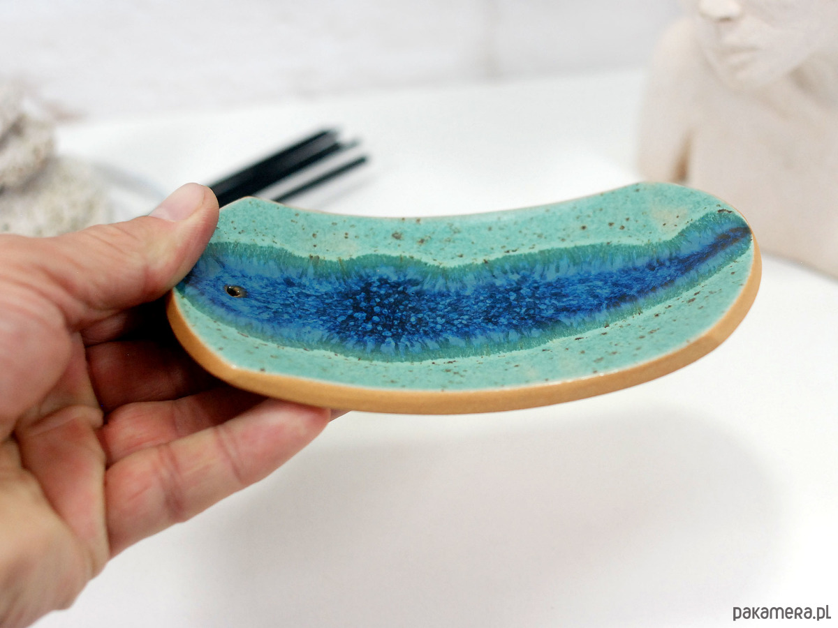 Podstawki pod kadzidełka Ceramiczna podstawka na kadzidełko - rzeka 5