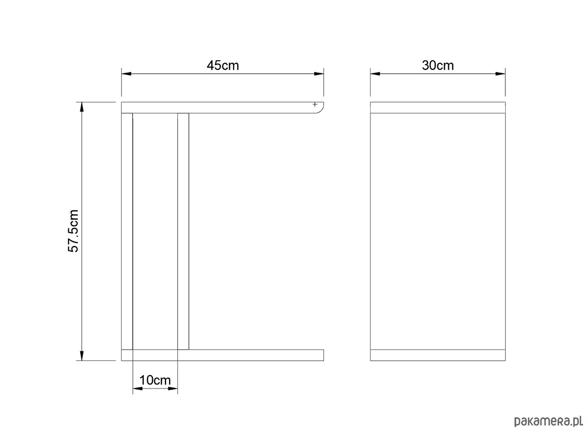 stoliki kawowe Stolik boczny do salonu z litego drewna, do sofy, stolik dostawiany 4