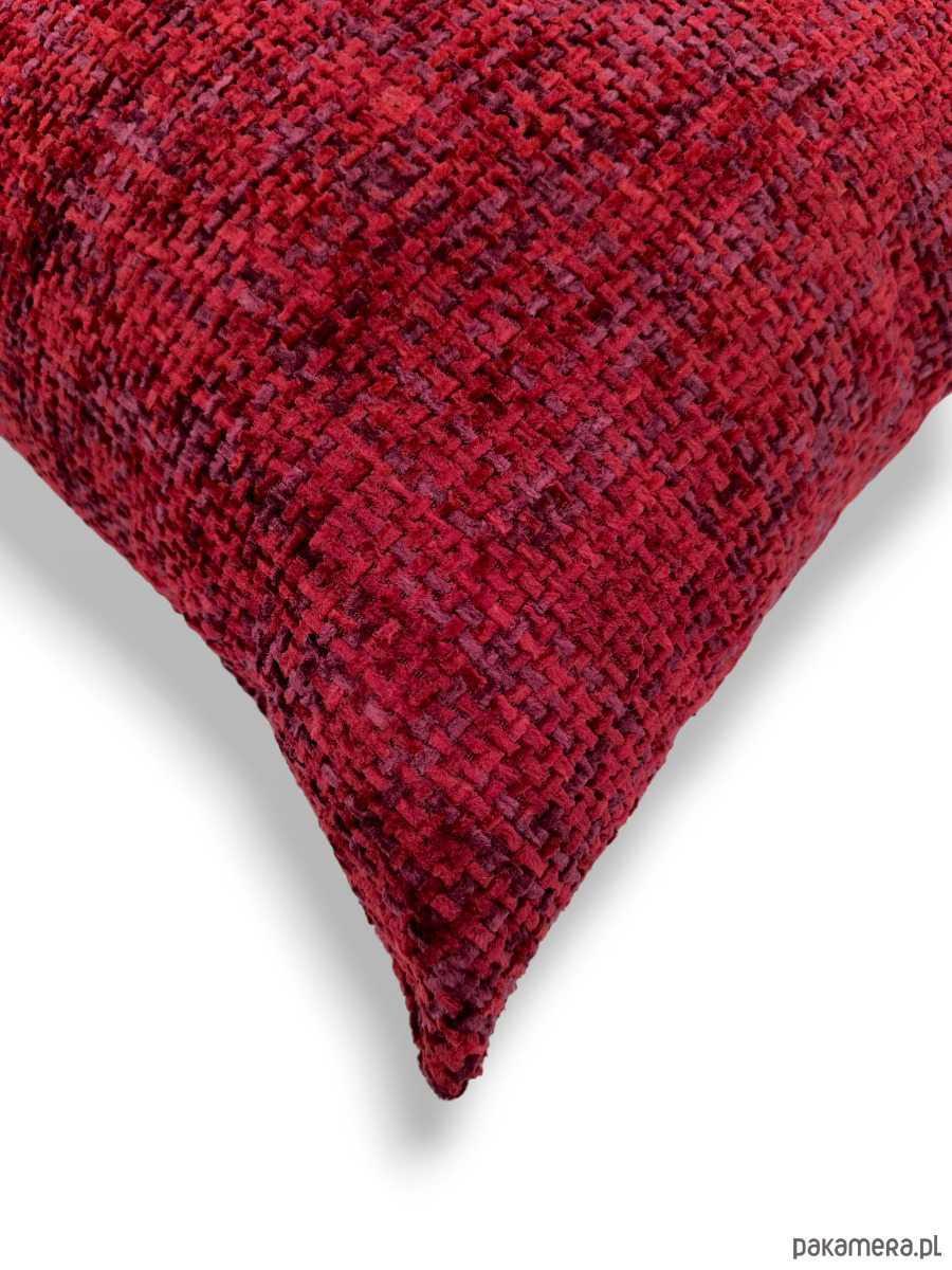 poduszki plecione Bordowa Poduszka Dekoracyjna Stella 50x50 - melanż 3