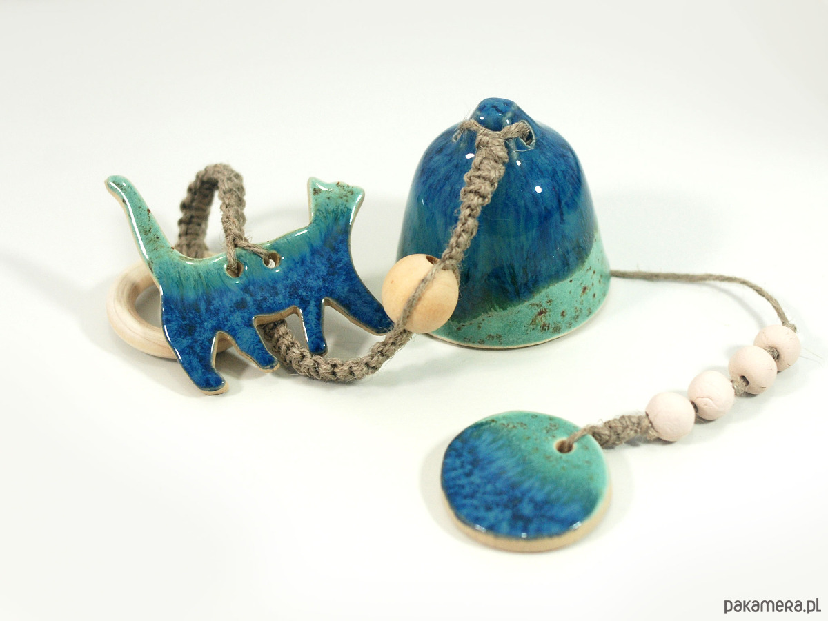 Ozdoby na ścianę Wisząca ozdoba ceramiczna do salonu lub sypialni - kocie sprawy 6