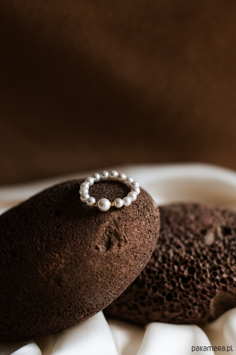 pierścionki elastyczne Pierścionek Luna Pearl 1