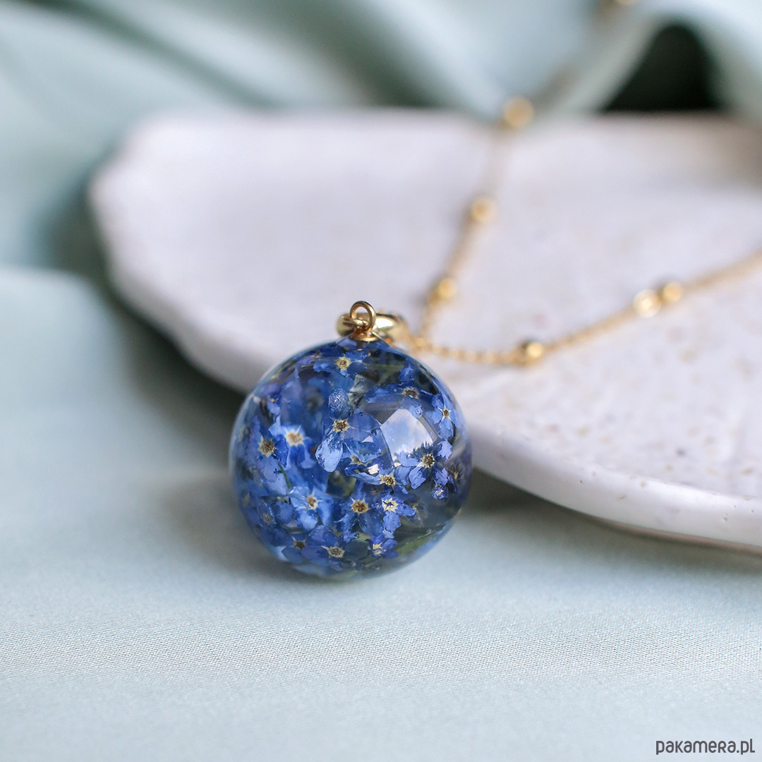 wisiory Wisiorek z niezapominajkami 2