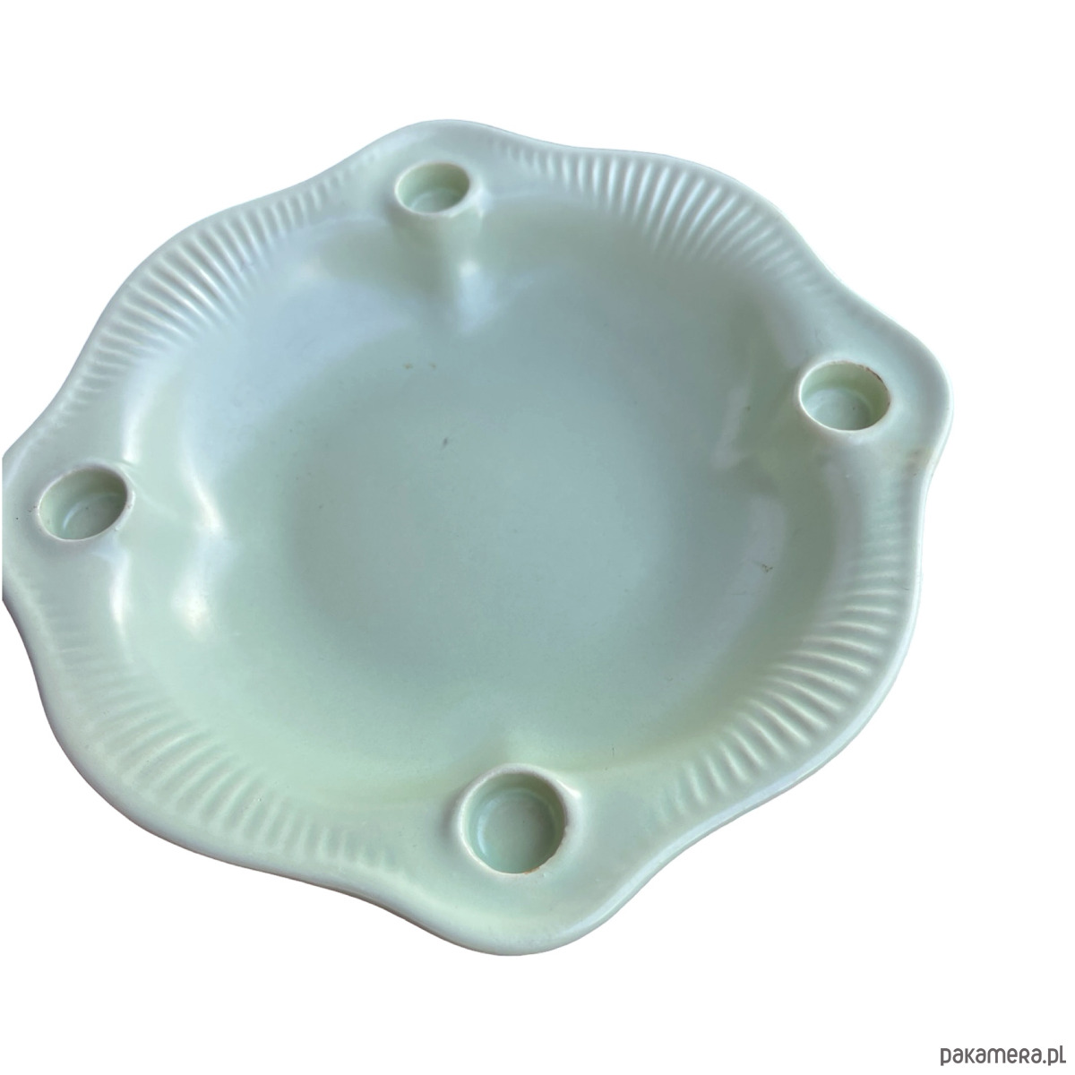 patery i talerze Talerz adwentowy świecznik ceramiczny, Jasba, Niemcy lata 60. 7