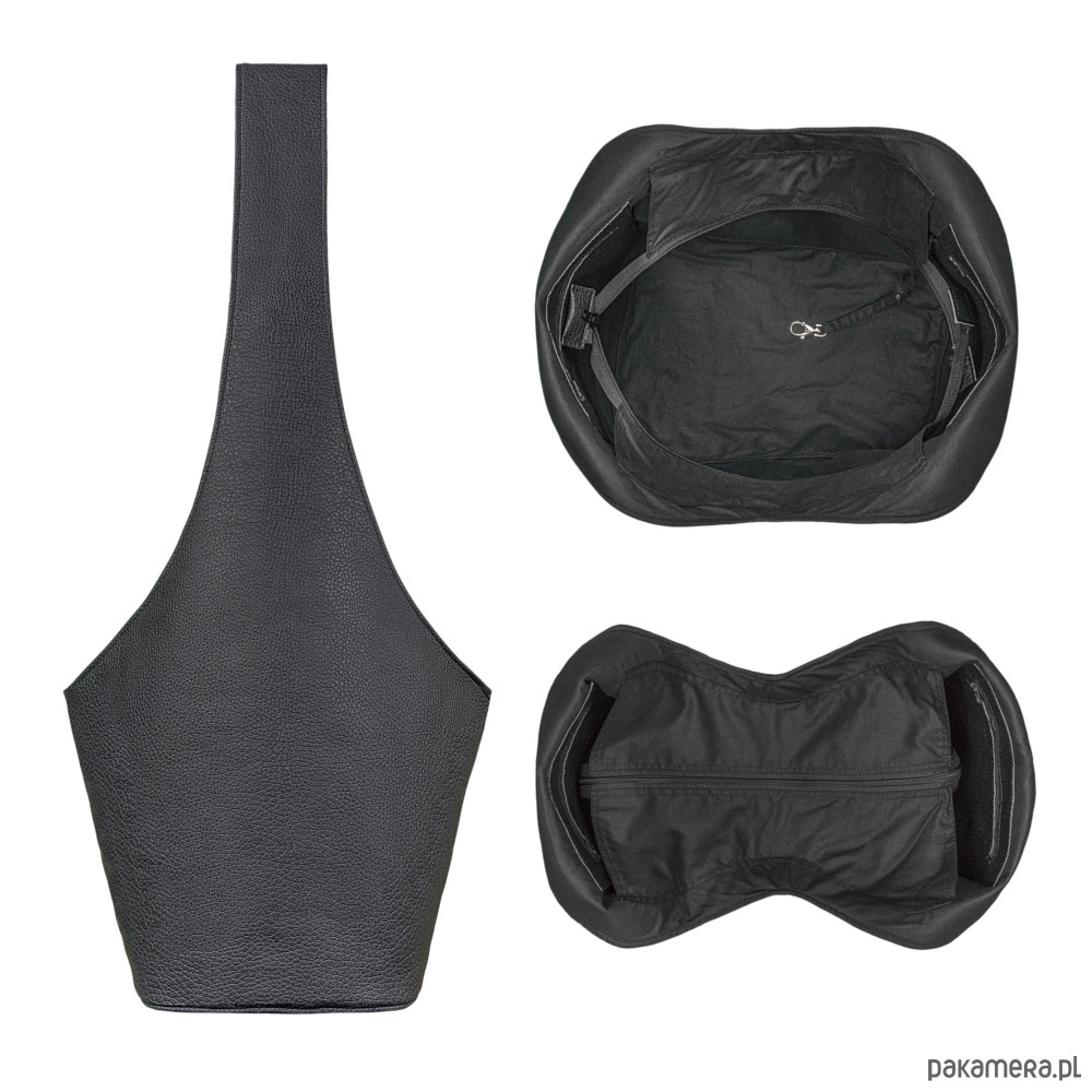 torby XXL Long Boogi Bag czarna teksturowana / hobo 2