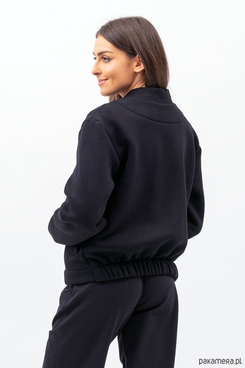 kurtki damskie Kurtka dresowa ,,HANA" czarny 2