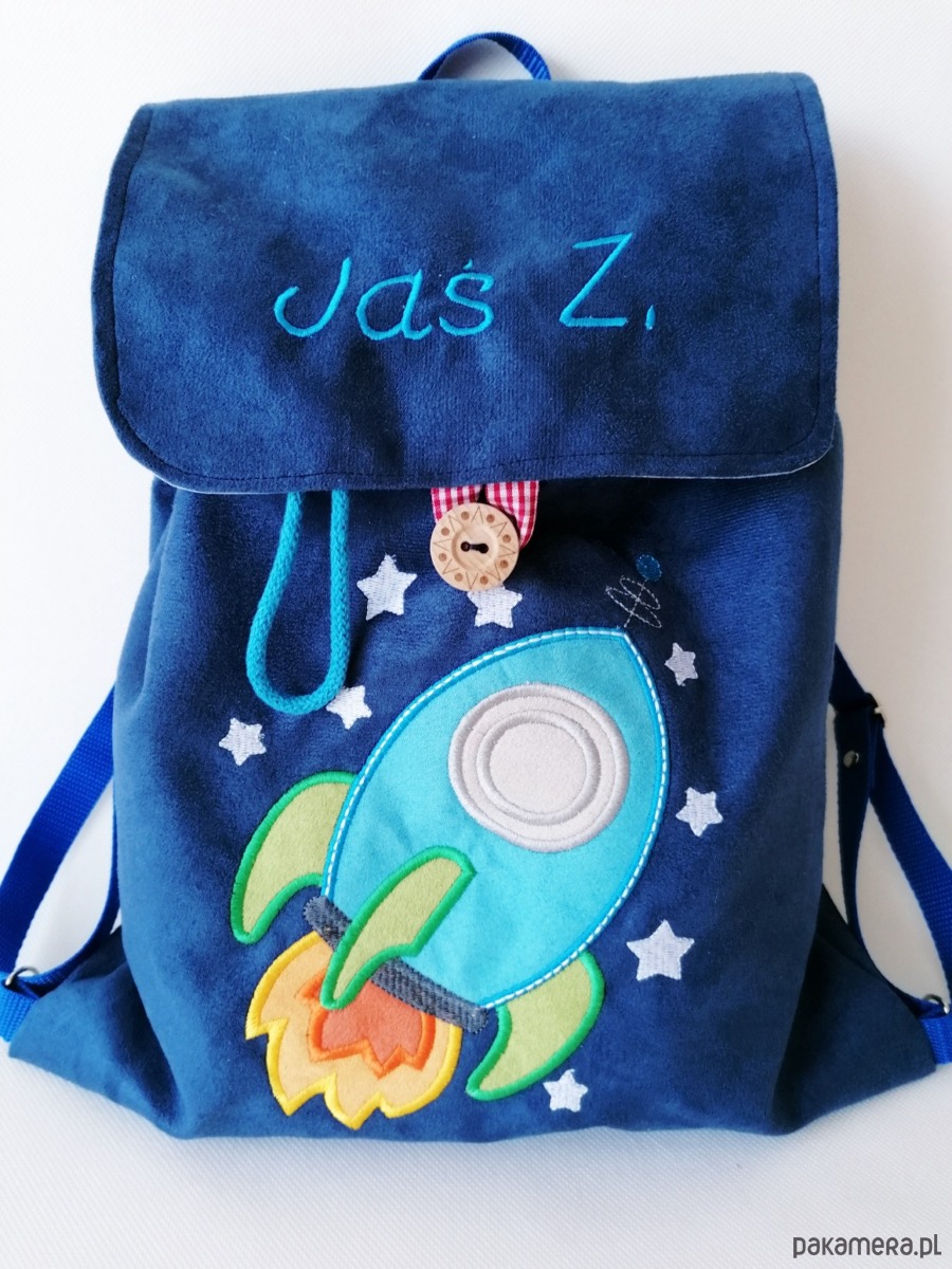 torebki, worki i plecaki dziecięce Personalizowany prezent dla chłopca - plecak z rakietą 1