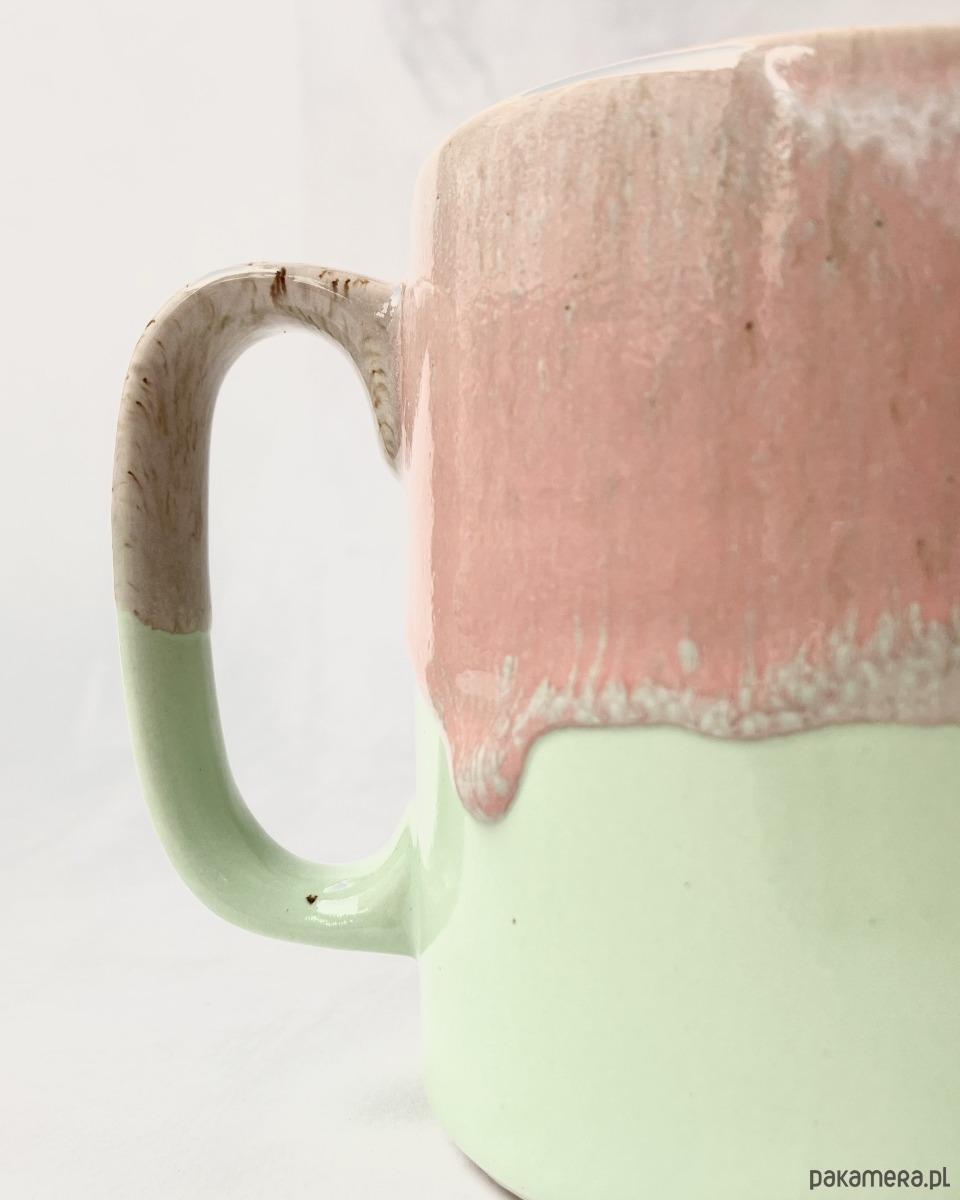 kubki Kubek *Pink and green* 400ml 1