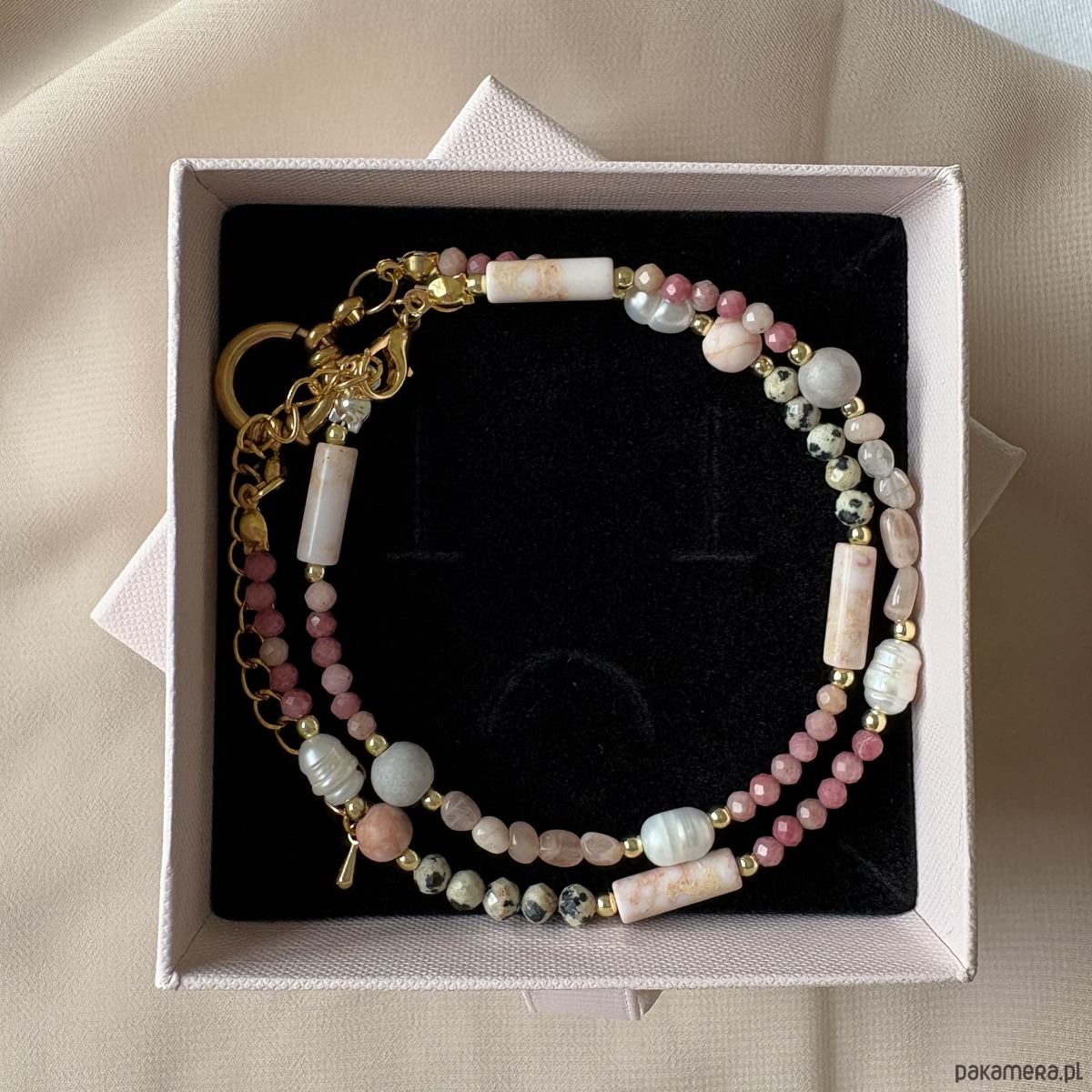 naszyjniki - inne Modułowy naszyjnik SUMMER z kamieni naturalnych baza do zawieszek 2