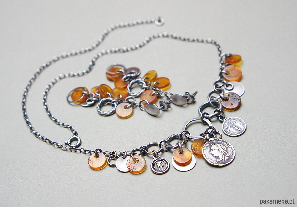 wisiory Amber chips -  naszyjnik 8