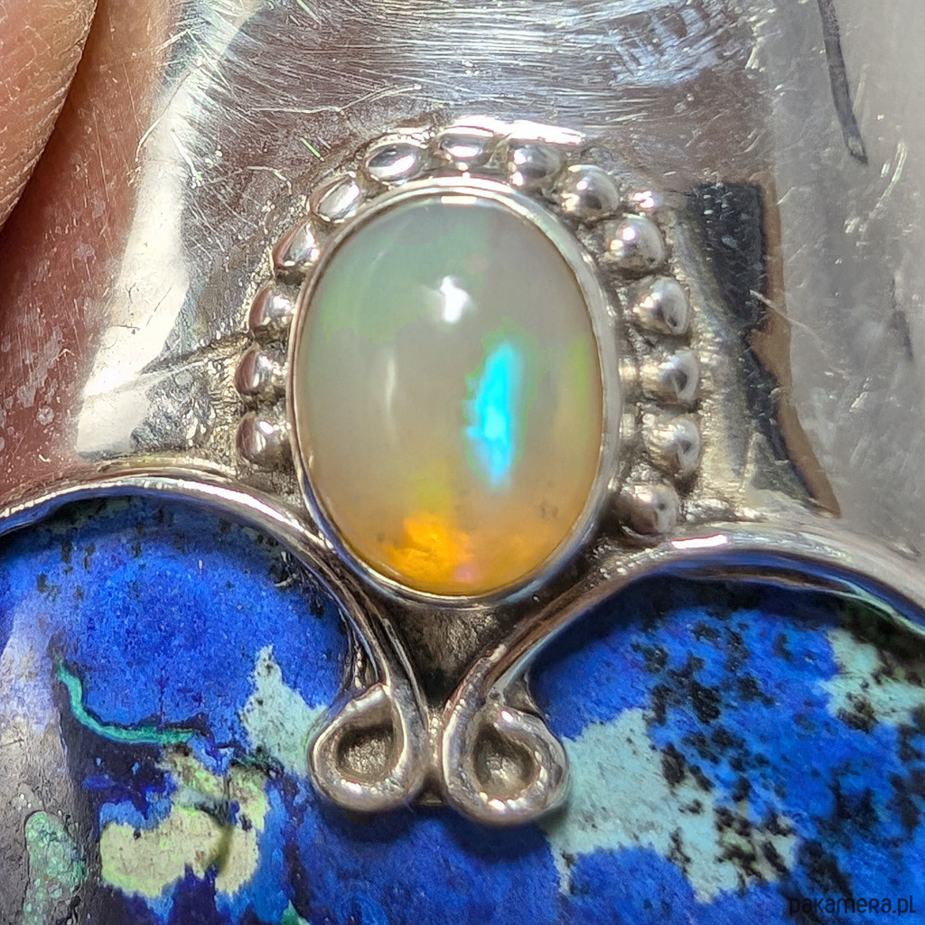 wisiory Azuryt z malachitem i opal 4