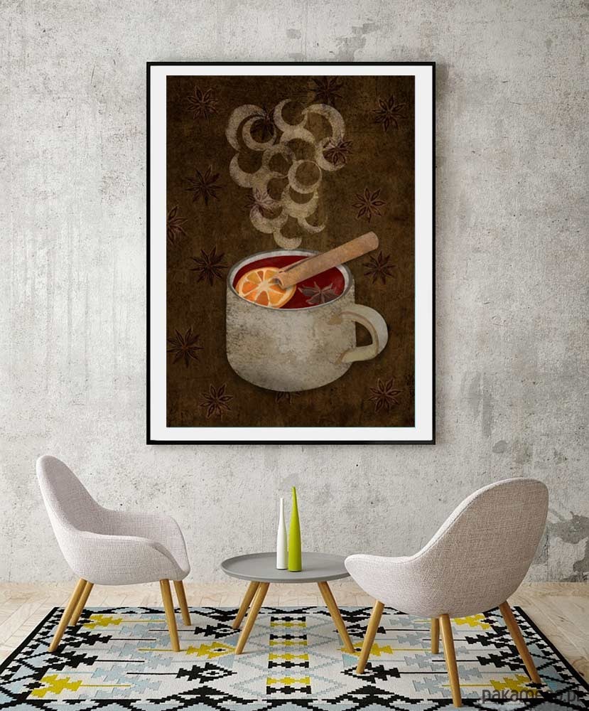 plakaty Grzane wino - plakat fine art, giclee 1