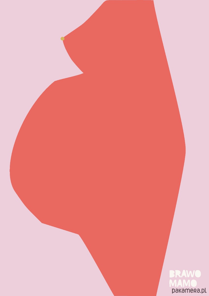 plakaty Plakat Brawo Mamo (malinowy) 1