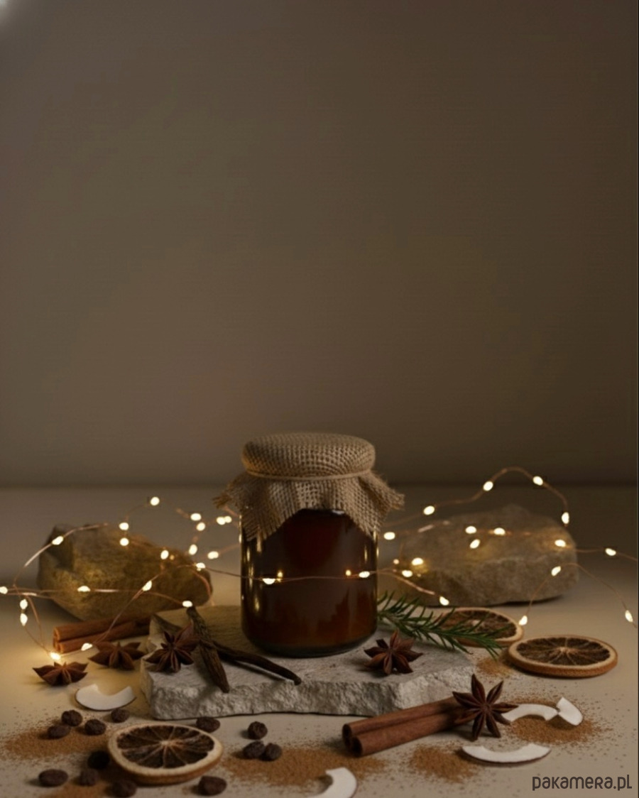 świeczniki i świece Świeca sojowa zapachowa w słoiku CHRISTMAS CAKE, 180 ml 2