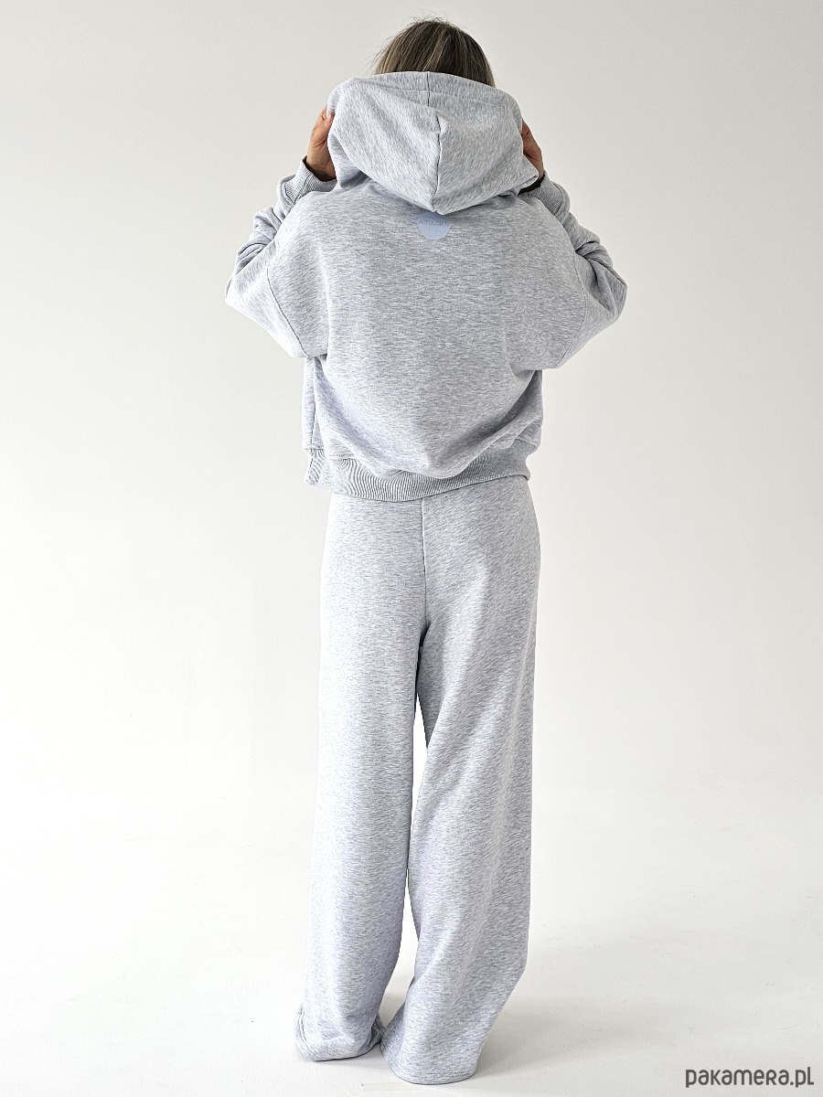 komplety damskie Komplet oversized kangurka i szerokie spodnie wide leg 3