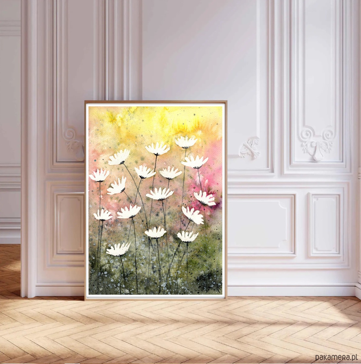 obrazy Oryginalna akwarela. Łąka A4 1