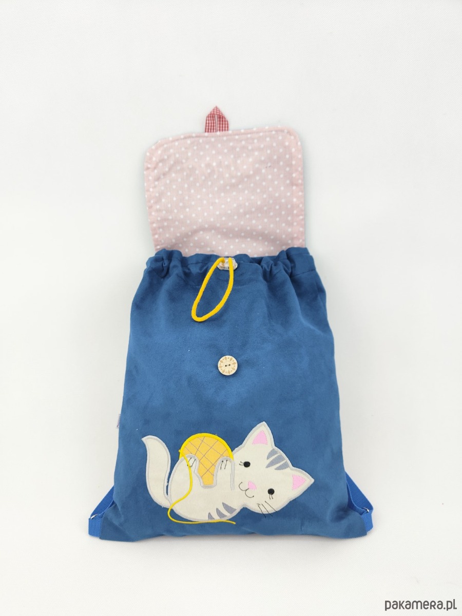 torebki, worki i plecaki dziecięce Prezent dla dziewczynki - plecak z kotkiem 3