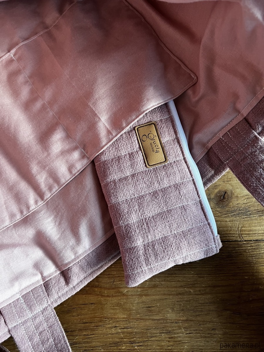 piórniki Piórnik lniany - zgaszony róż 8