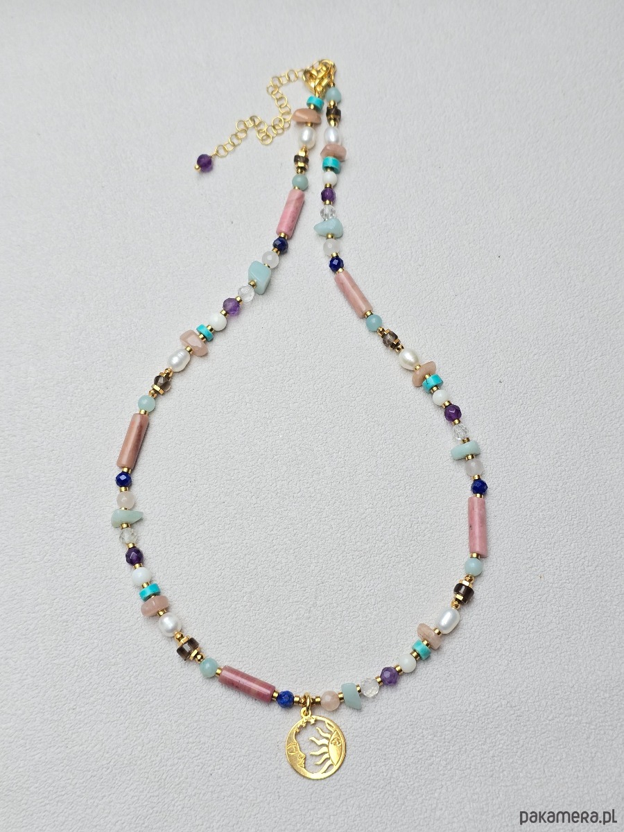 złote naszyjniki Krótki  Naszyjnik Solaris 2