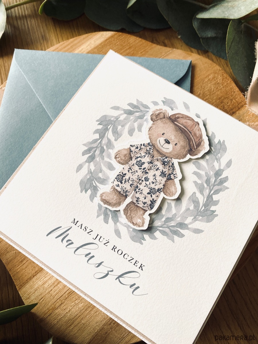 kartki scrapbooking Kartka dla dziecka na roczek, Pierwsze urodziny 1