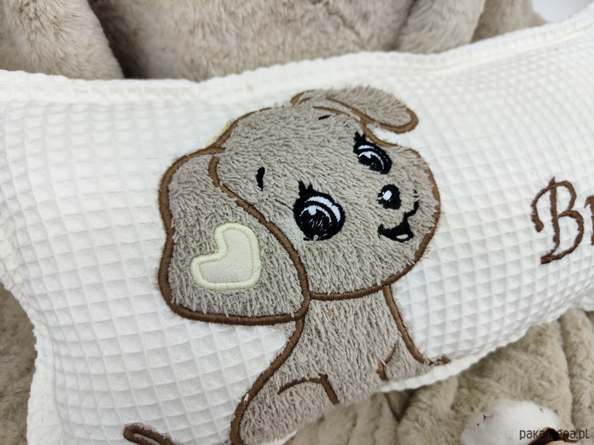 poduszki do pokoju dziecka Personalizowany prezent dla dziecka - imienna poduszka z pieskiem 1