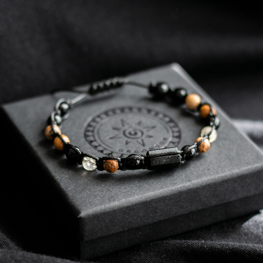 biżuteria męska Twórcza Energia Kreatywność Moc Bransoletka Męska Amulet Turmalin Talizman 3