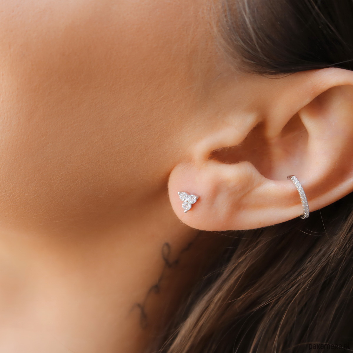 kolczyki srebrne Kolczyki z cyrkoniami srebro 925 1