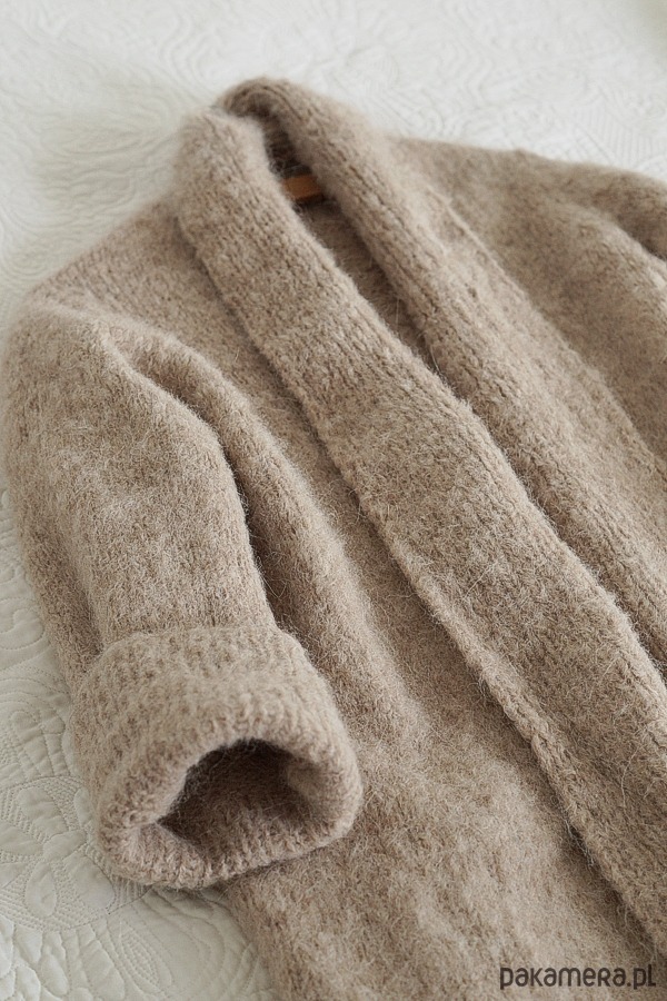 kardigany damskie Kardigan Haske beżowy 3