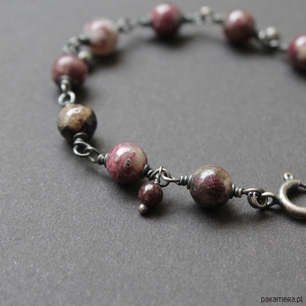bransoletki z kamieni naturalnych Bransoletka Bakłażan 3