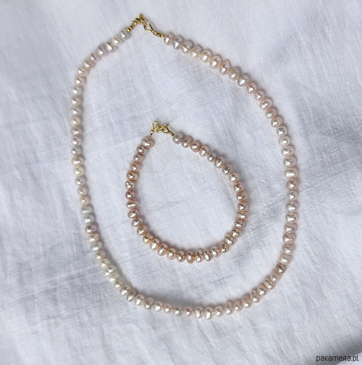 bransoletki z kamieni naturalnych Bransoletka z drobnych pereł - extra blask 2