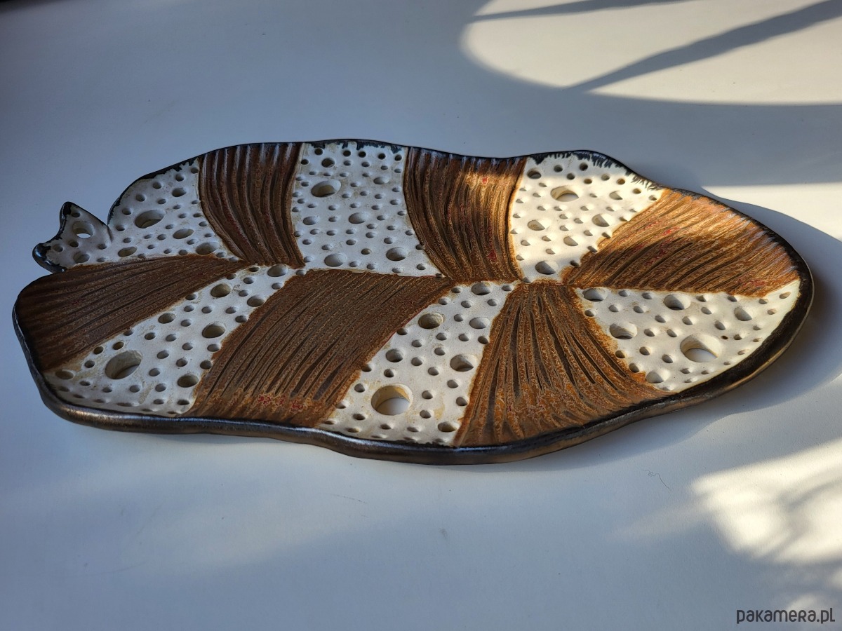 patery i talerze Ceramiczna patera liść 3