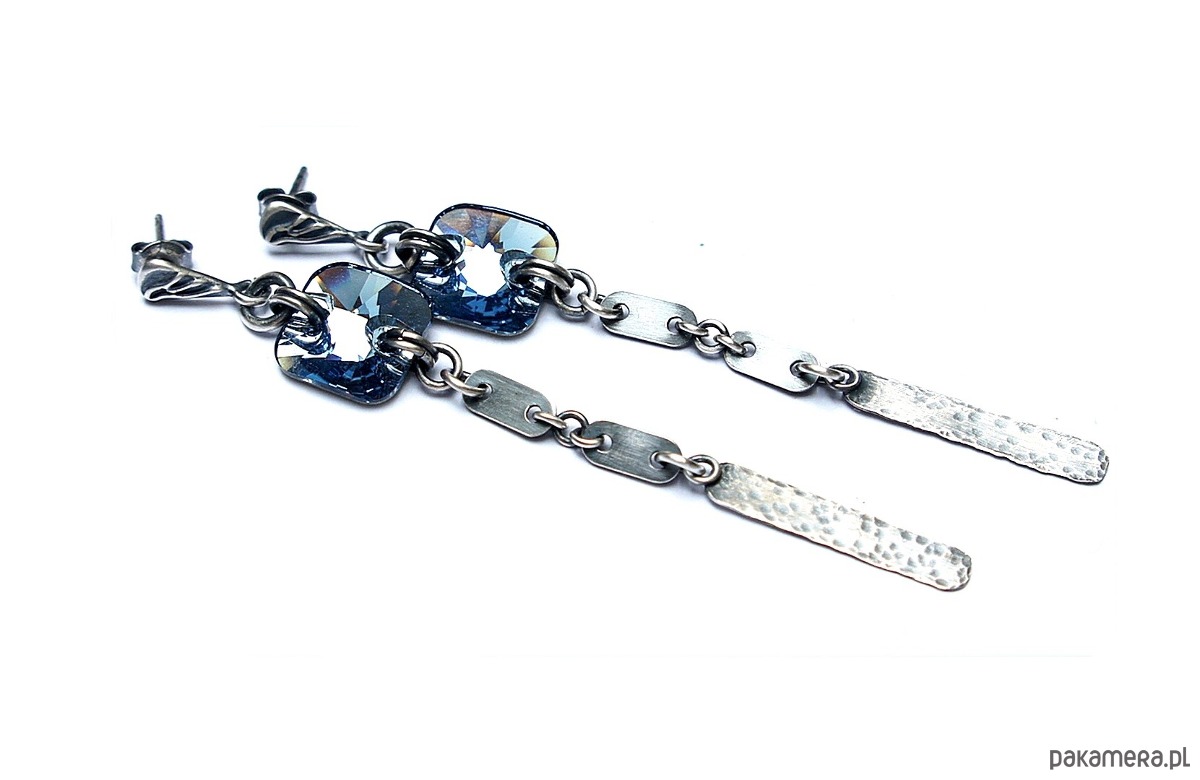 kolczyki z kamieniami Kolczyki Denim jeans vol. 3 3