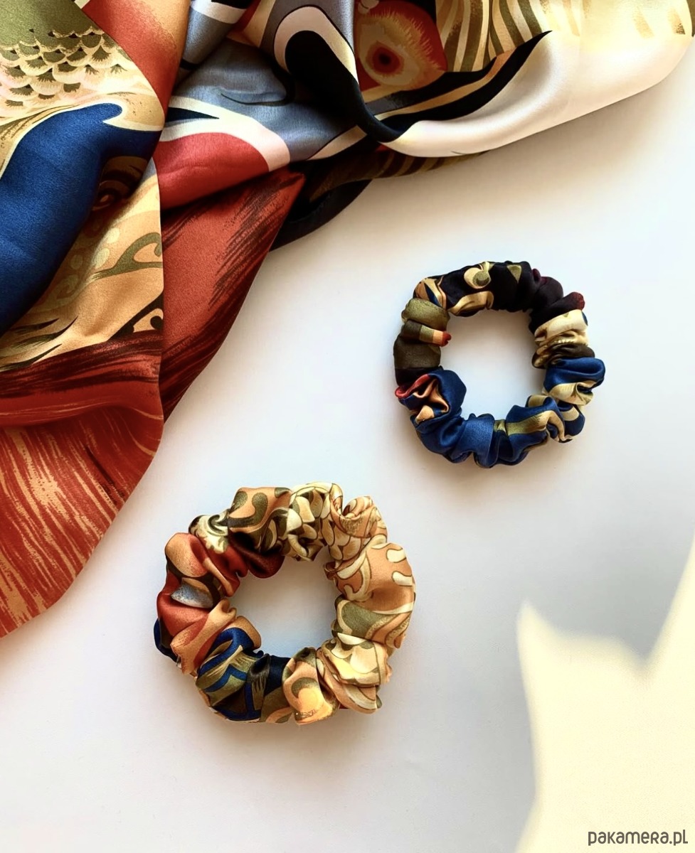 gumki do włosów Jedwabna scrunchie Marie 2