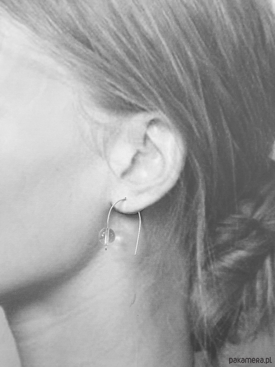 kolczyki z kamieniami Kolczyki ROOTS kryształ górski 2