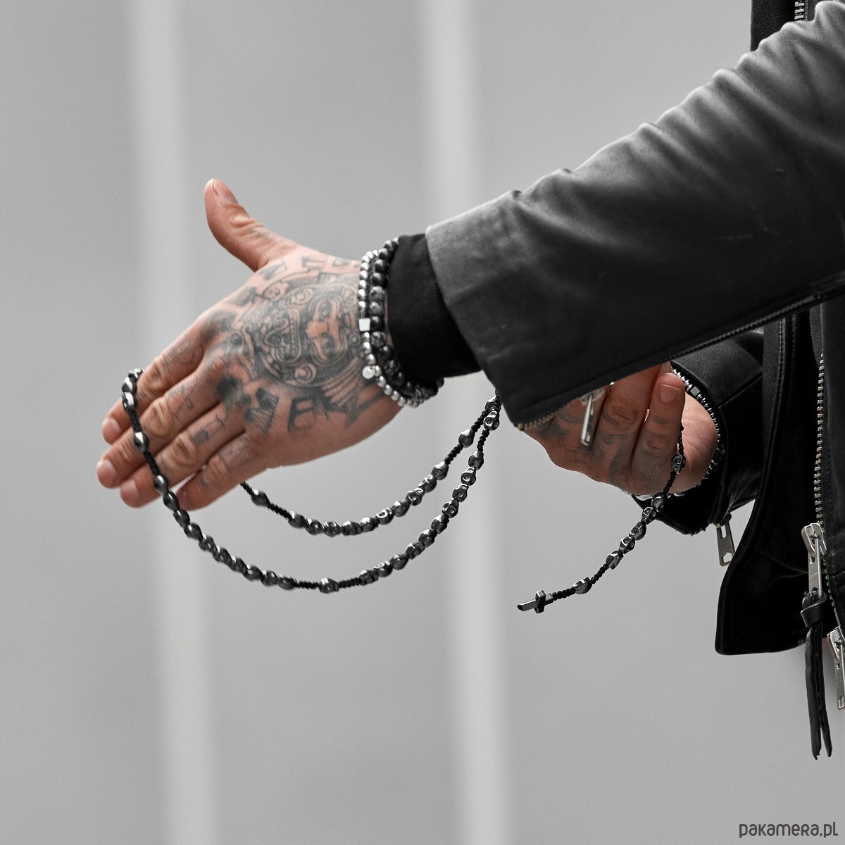 biżuteria męska Męska bransoletka z kamieniem ochrony i motywacji 1