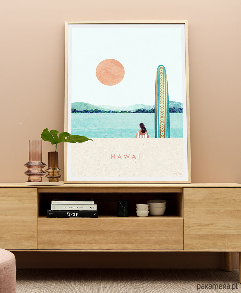 plakaty Hawaje - surfing - plakat fine art 3