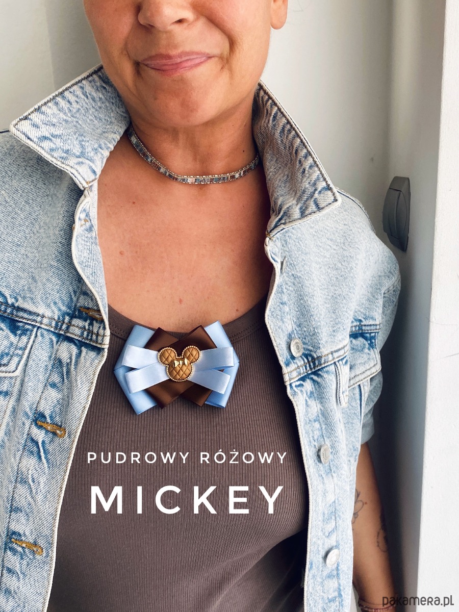 broszki Modowa   Brosza MICKEY   Czekoladowa New 9