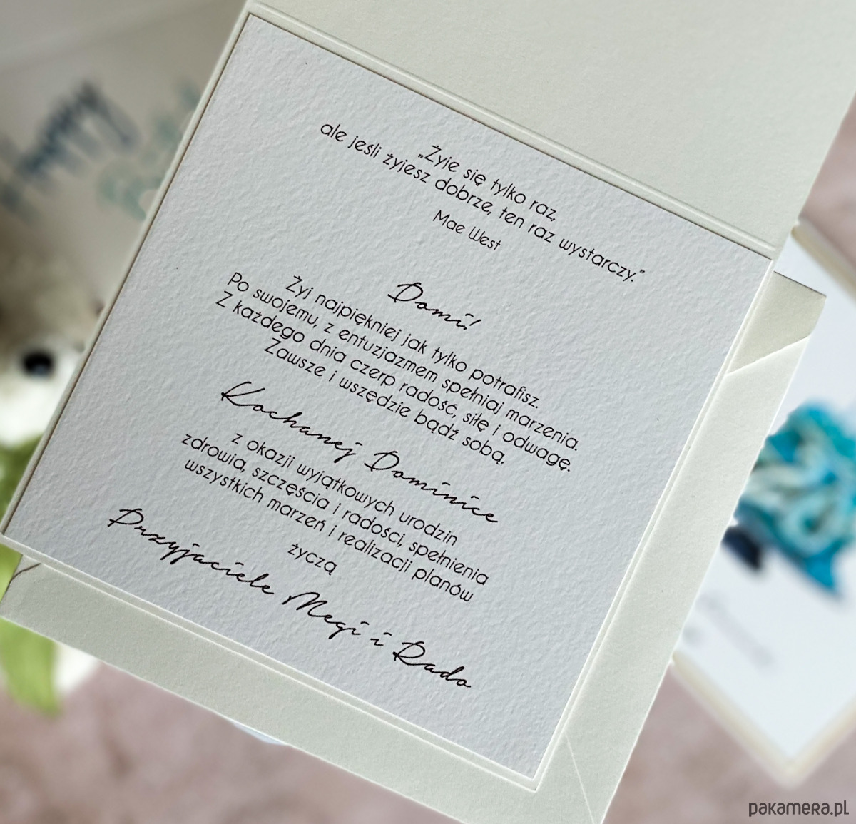 kartki scrapbooking Kartka na 30 urodziny z pudełkiem i kopertą, BH 31 5