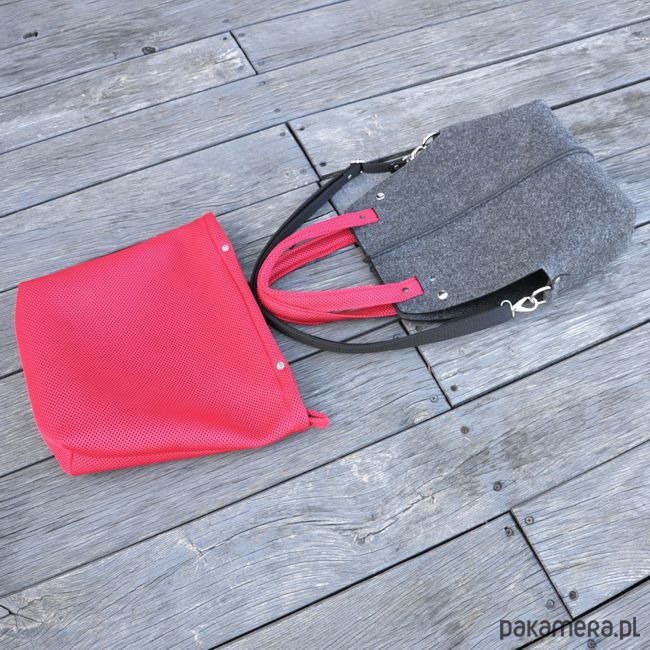 torby na ramię Torebka filcowa wąska - organizer z siatki G+CZ 2