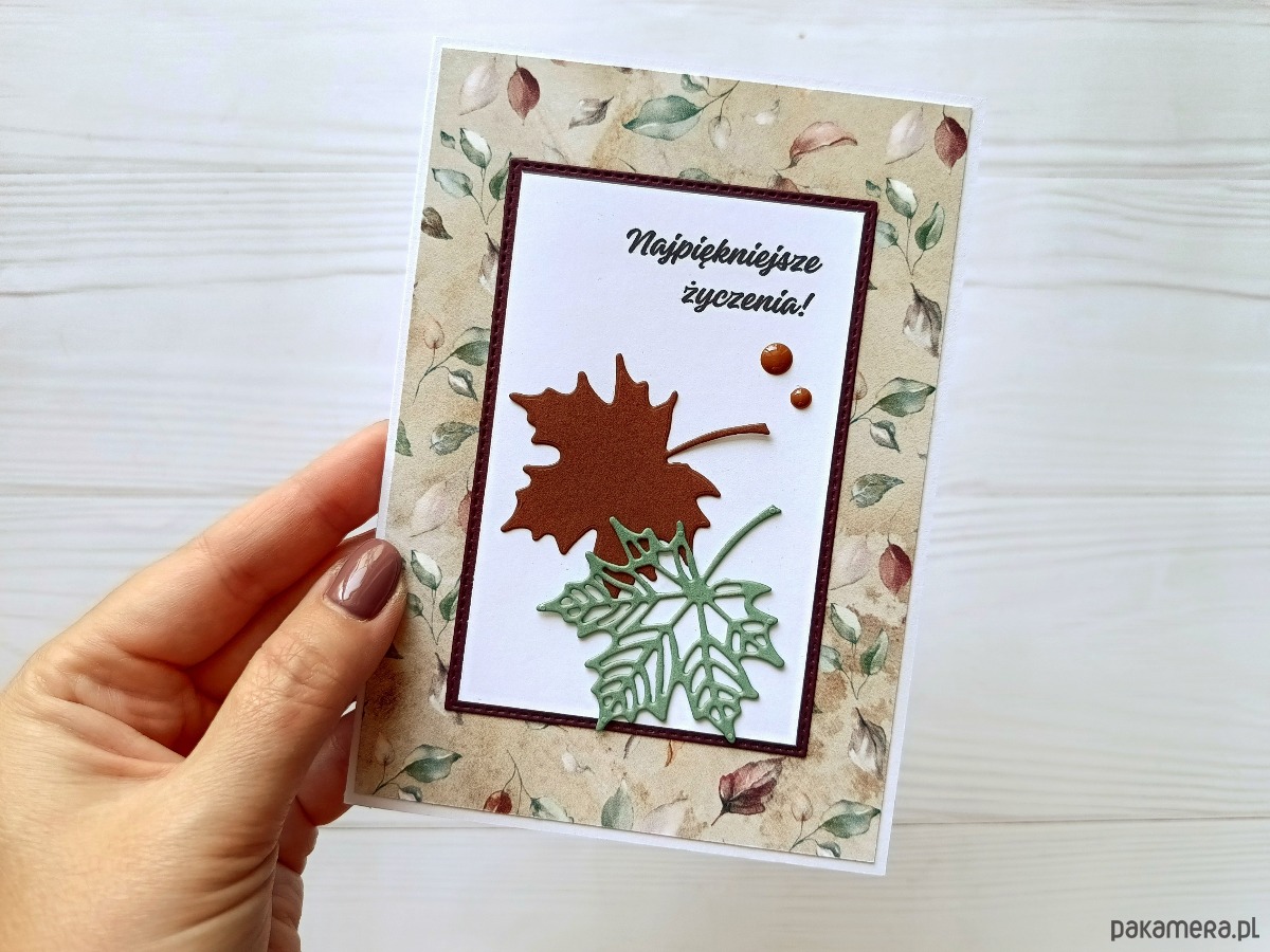 Warsztaty inne Tworzenie kartki Jesienne motywy za pomocą maszyny do wycinania 3