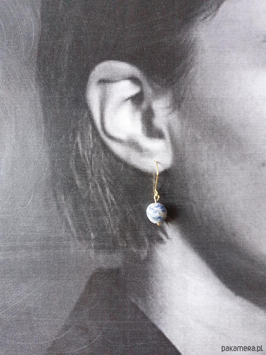 kolczyki z kamieniami Kolczyki FANABERIA  jaspis niebieski 1