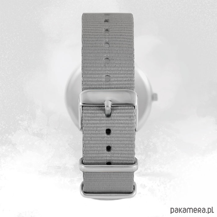 zegarki unisex Zegarek - Szary wilk - szary, nylonowy 1