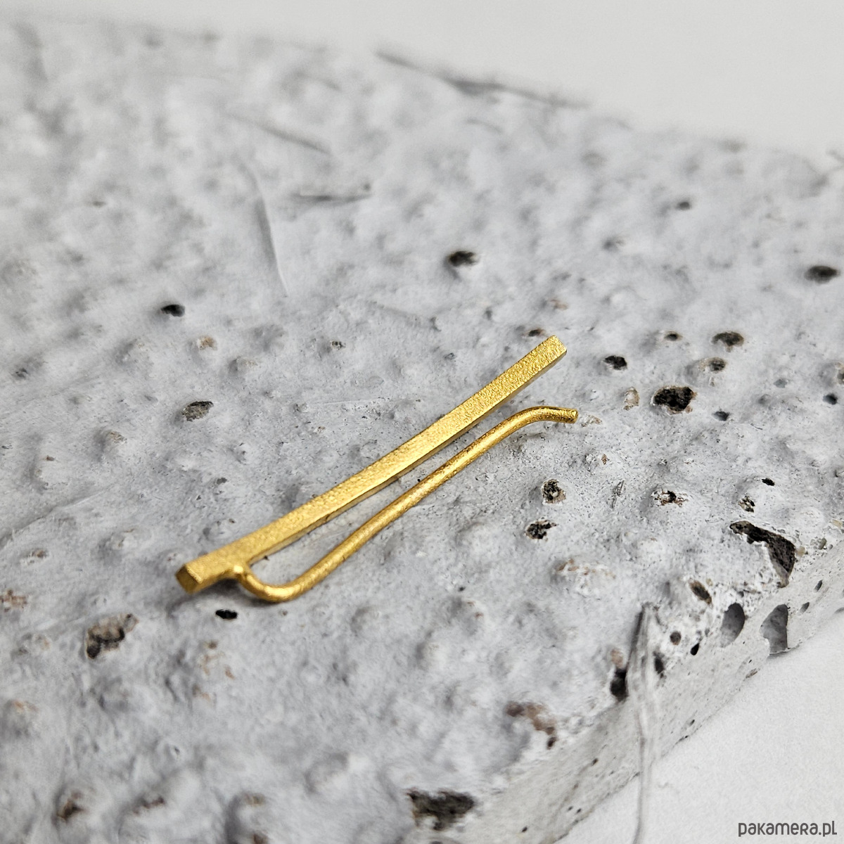 nausznice Nausznica pozłacana długa kolczyk wsuwka 1